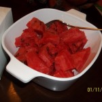 water melon cubes